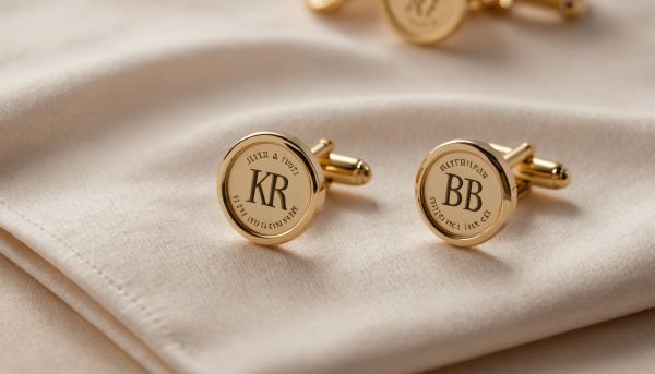 Boutons de manchette mariage personnalises