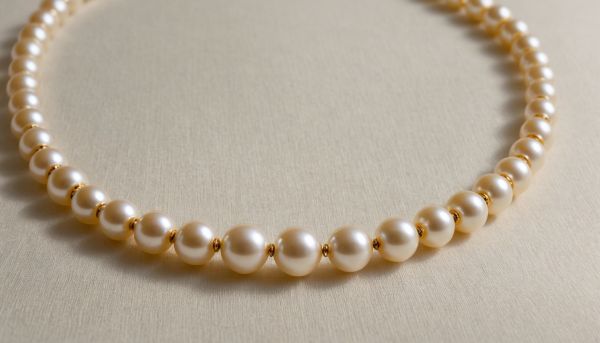 Collier ras de cou perles mariage